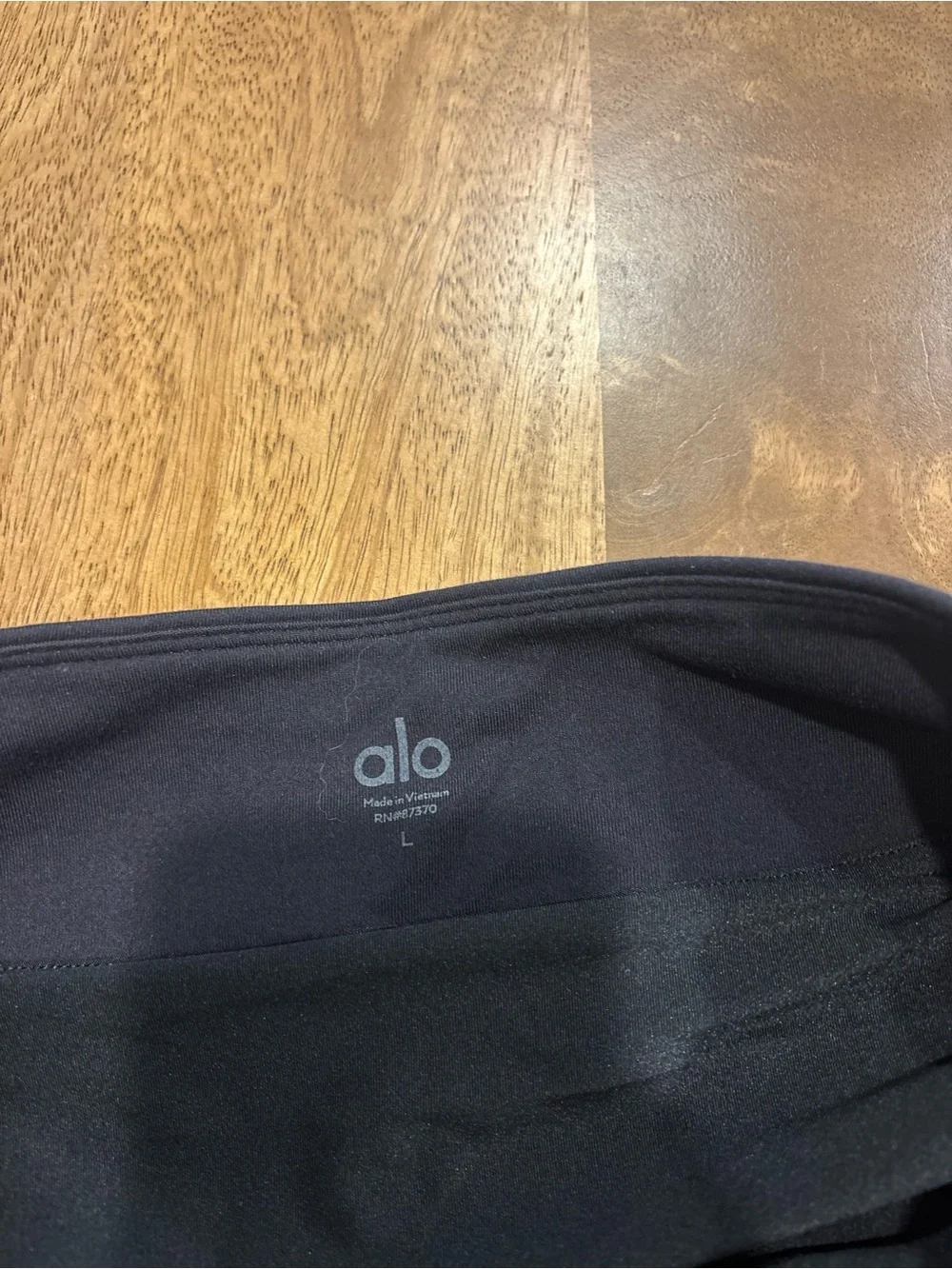 ALO Yoga Black Athletic Skort with Side Pocket